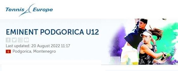 You are currently viewing Eminent Podgorica U12: 1 fitore në Singles dhe 1 në Doubles