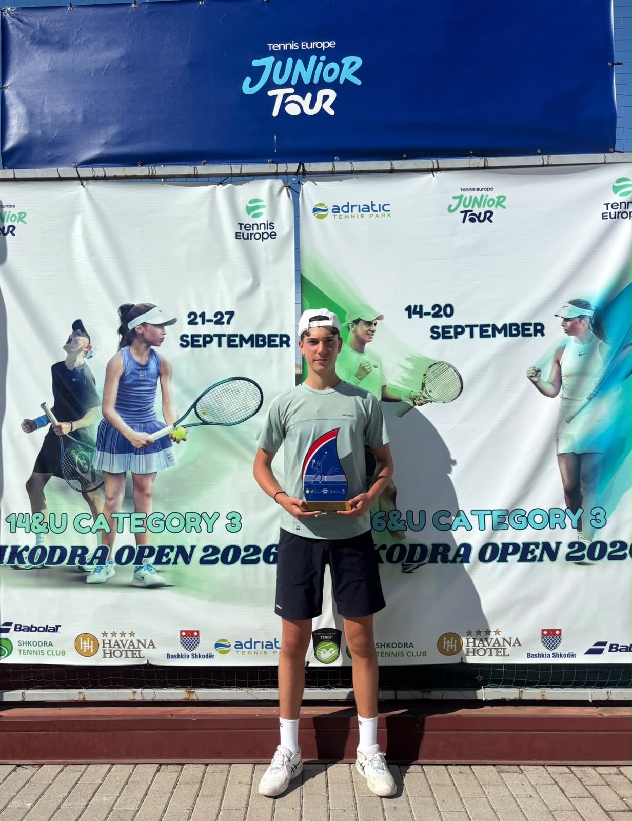 Shpallen fituesit e turneut ndërkombëtar Tennis Europe Junior Tour “Shkodra Open 2026” U16, Category 3!